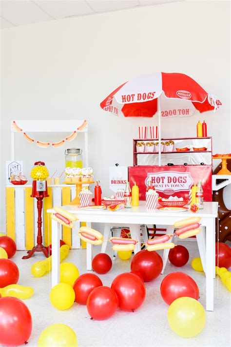 Kara's Party Ideas Hot Dog Themed Summer Party- Free Printables! | Kara ...