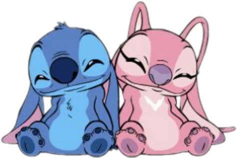 Disney Kawaii Stitch Drawings Stitch And Angel Sublimation Designs Png ...