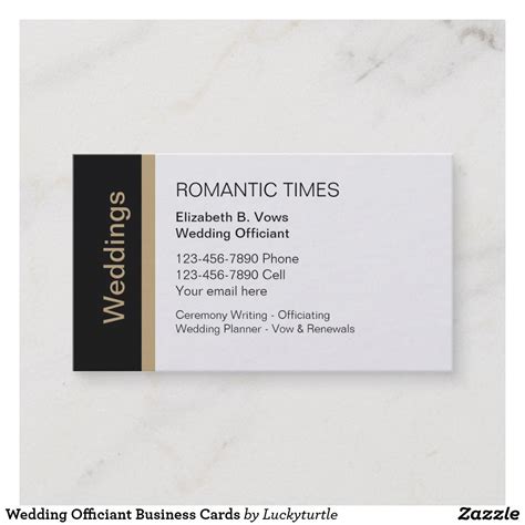 Wedding Officiant Business Cards | Zazzle | Wedding officiant business, Wedding officiant ...