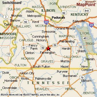 Mayfield, Kentucky Area Map & More