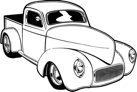 Free Printable Hot Rod Coloring Pages - MetiesnHencock