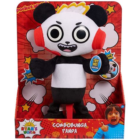 Ryan's World Combobunga Panda Feature Plush - Gifts Games & Toys from ...