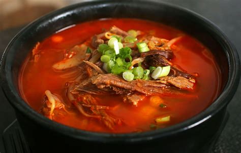 Spicy beef and vegetable soup (Yukgaejang: 육개장) recipe - Maangchi.com ...