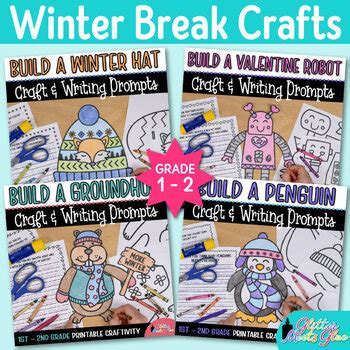 After Winter Break Activities: Printable Crafts & Writing Prompts for ...