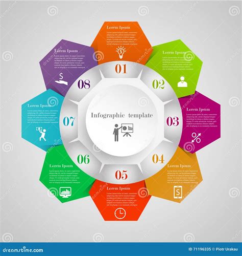 Circle Flowchart Vector Infographic Template | CartoonDealer.com #205223866