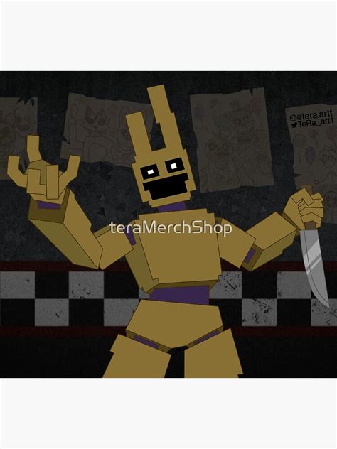 "Springtrap Purple guy 8bit" Poster for Sale by teraMerchShop | Redbubble