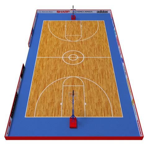 Basketball court 3D model | CGTrader