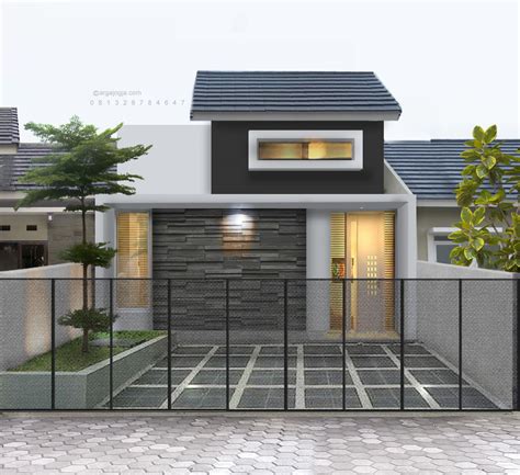 Desain Fasad Rumah 1 Lantai Minimalis Modern – Argajogja