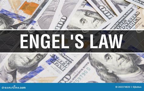 Engel\'s Law Text Concept Closeup. American Dollars Cash Money,3D Rendering. Engel\'s Law At ...