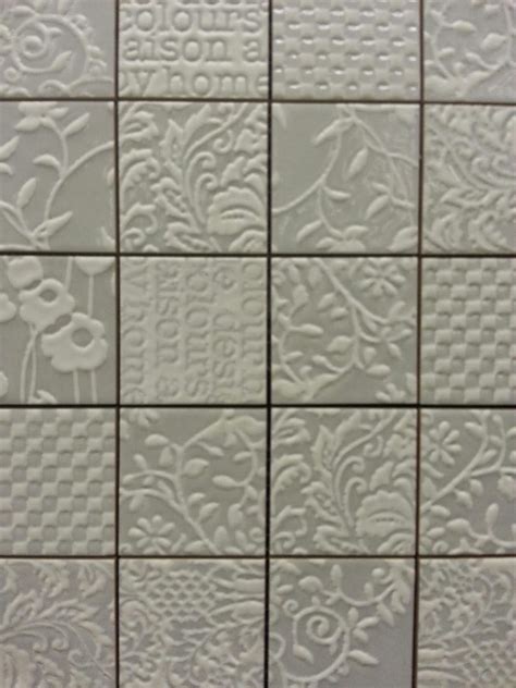 To da loos: New tile alert: Patterned patchwork wall tiles | Wall tiles, Kitchen wall tiles ...