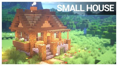 Easy Minecraft: Building Tutorial | How to build a Small Survival House - YouTube | Minecraft ...