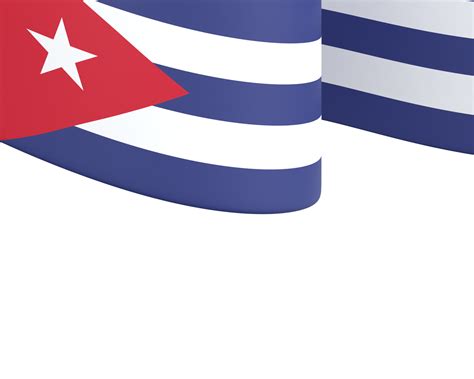 Cuba flag design national independence day banner element transparent background png 11345616 PNG