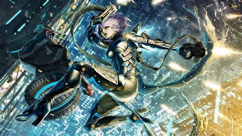 artwork, Fantasy Art, Anime, Cyborg, Futuristic, City, Original Characters Wallpapers HD ...