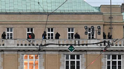 Prague University Shooting: Students Hang Off Building Ledge to Escape Gunman | CitizenSide