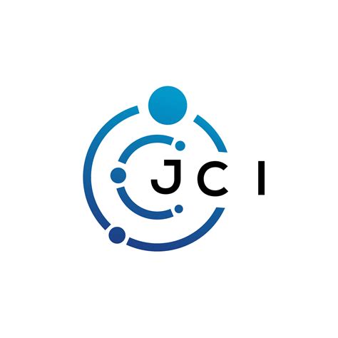 JCI letter technology logo design on white background. JCI creative ...