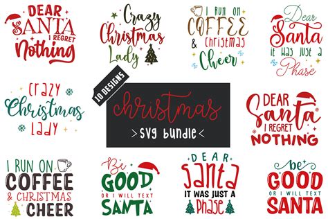 Christmas SVG Bundle,Christmas Quotes Graphic by Svg Box · Creative Fabrica