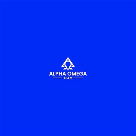 Premium Vector | Alpha omega company logo