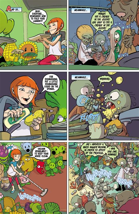 Plants vs. Zombies - Read free Comics online!: Plants vs. Zombies: Grown Sweet Home Issue #4