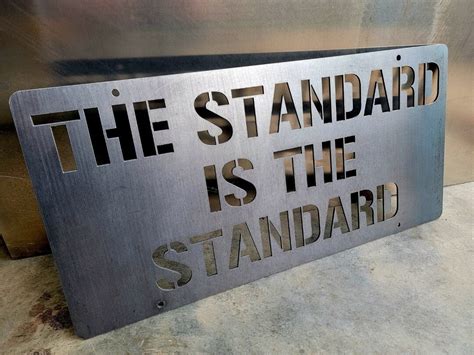 The Standard is the Standardmike Tomlin Quote From Pittsburgh Steelers Steel Wall Art Piece - Etsy