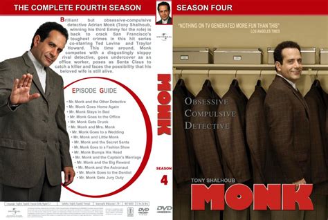 Monk Season 4 - TV DVD Custom Covers - Monk Season 4 - English - Custom f :: DVD Covers