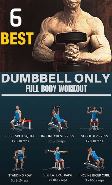 🔥 DUMBBELL ONLY FULL BODY WORKOUT Full body workouts are a great way to start, and even co ...