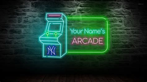 Arcade Neon Sign Arcade Game Room Led Sign Arcade Led Sign - Etsy