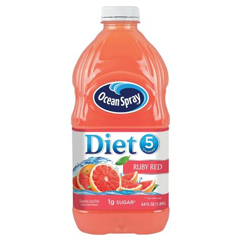 Ocean Spray Diet Ruby Red Grapefruit Juice Drink, 64 fl oz - Walmart.com - Walmart.com