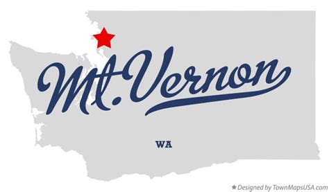 Map of Mt.Vernon, WA, Washington