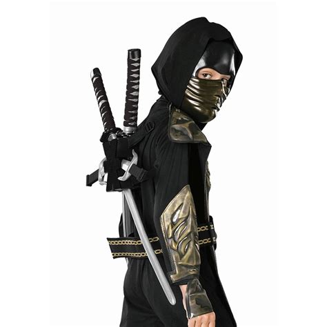 Halloween Black Ninja Costume For Kids Japanese Traditional Costume Cosplay Halloween ...