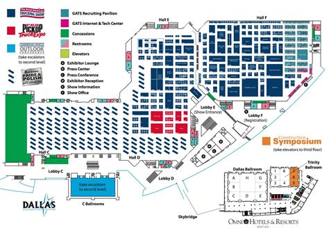 Dallas convention center map - Map of Dallas convention center (Texas ...