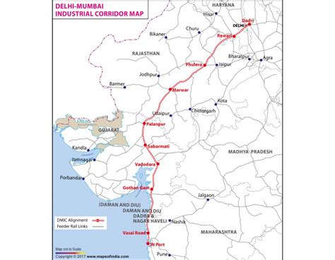 Buy Delhi Mumbai Industrial Corridor Map online