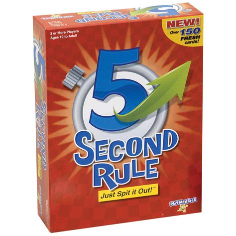 Buy 5 Second Rule: Fun filled, test your wits board game!