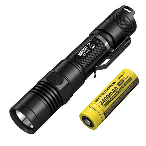 NITECORE MH12GT Rechargeable Flashlight CREE XP L HI V3 LED beam ...