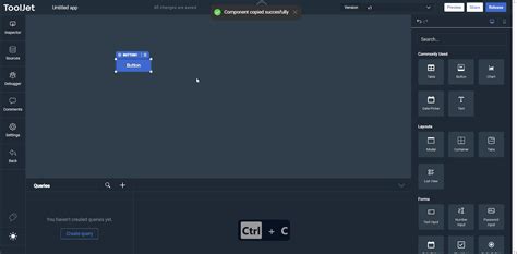 Keyboard Shortcuts | ToolJet