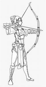 Female Archer Coloring Pages sketch template