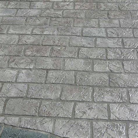 Cobble Brick Concrete Stencil | Duraamen