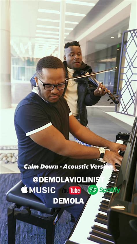 Calm Down Acoustic Version! Go stream on all platforms | Demola - The Violinist