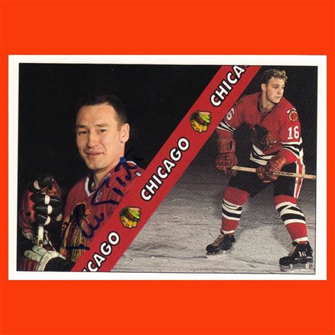 Pierre Pilote Autographed Chicago Blackhawks Hockey Card - NHL Auctions