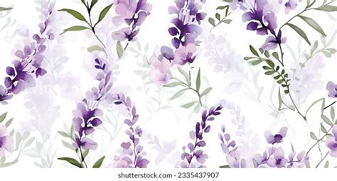 Flowers Pattern Seamless Watercolor Background Stock Illustration 2332944507 | Shutterstock