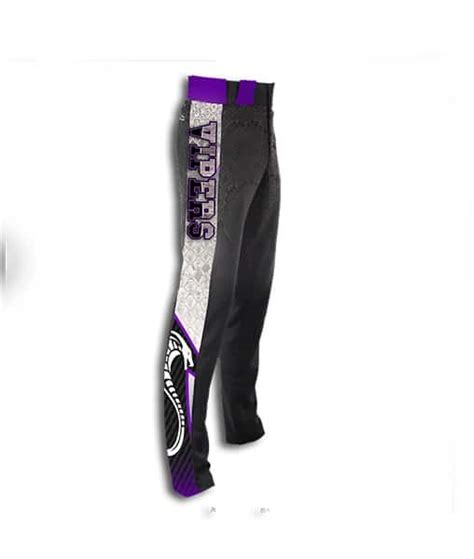 black softball pants sublimated - full-dye custom softball uniform