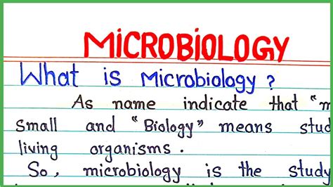 What is Microbiology \ Introduction to microbiology - YouTube