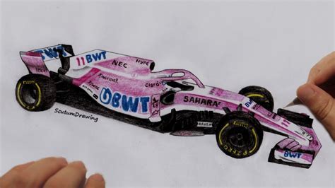 Force India VJM11 - Speed Drawing - How To Draw - How To Draw F1 Car - YouTube