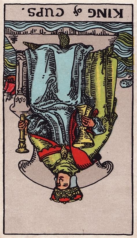 King Of Cups Reversed AND Temperance Reversed Tarot Cards Meaning