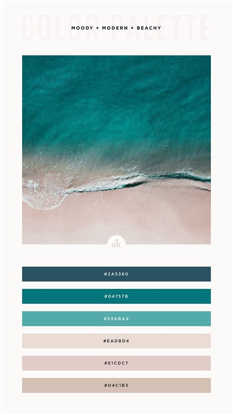 a modern and moody beach-inspired color palette — Akula Kreative | modern brands that delight in ...