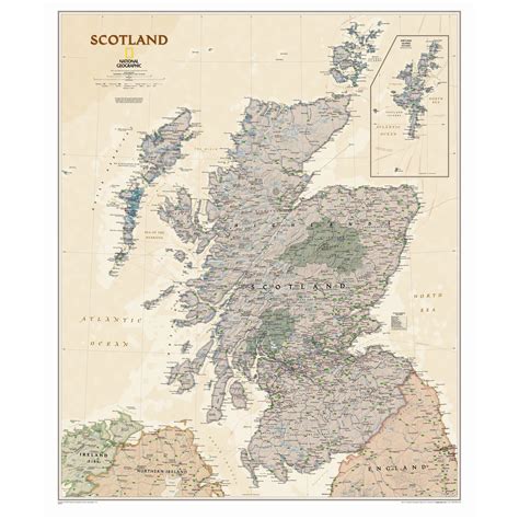 National Geographic Maps Scotland Executive Wall Map | Wayfair