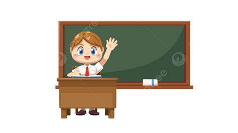 Student School Uniform Vector Hd PNG Images, Kids Boy Cartoon In ...