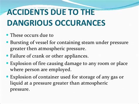 industrial accidents and their types , preventions