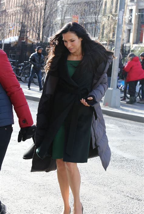 Famke Janssen - On Set of 'The Blacklist: Redemption' Filming in Soho 12/19/ 2016 • CelebMafia