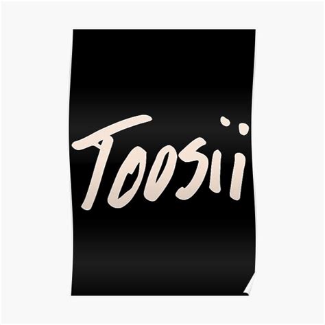 "Toosii Merch Toosii Logo" Poster for Sale by RedhirZo | Redbubble