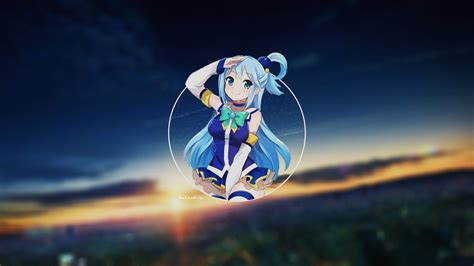 Konosuba Aqua Desktop Wallpapers - Wallpaper Cave